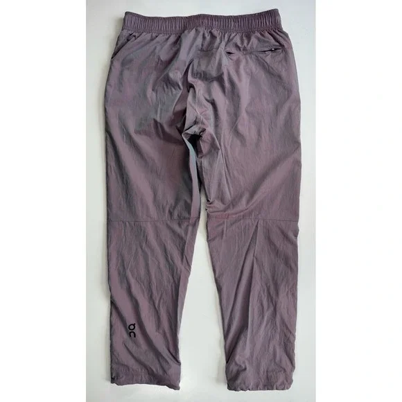 ON‎ CLOUD Tennis Court Pants Mesh Lined Mens Medium Two-Tone Purple Zip Up Cuff
